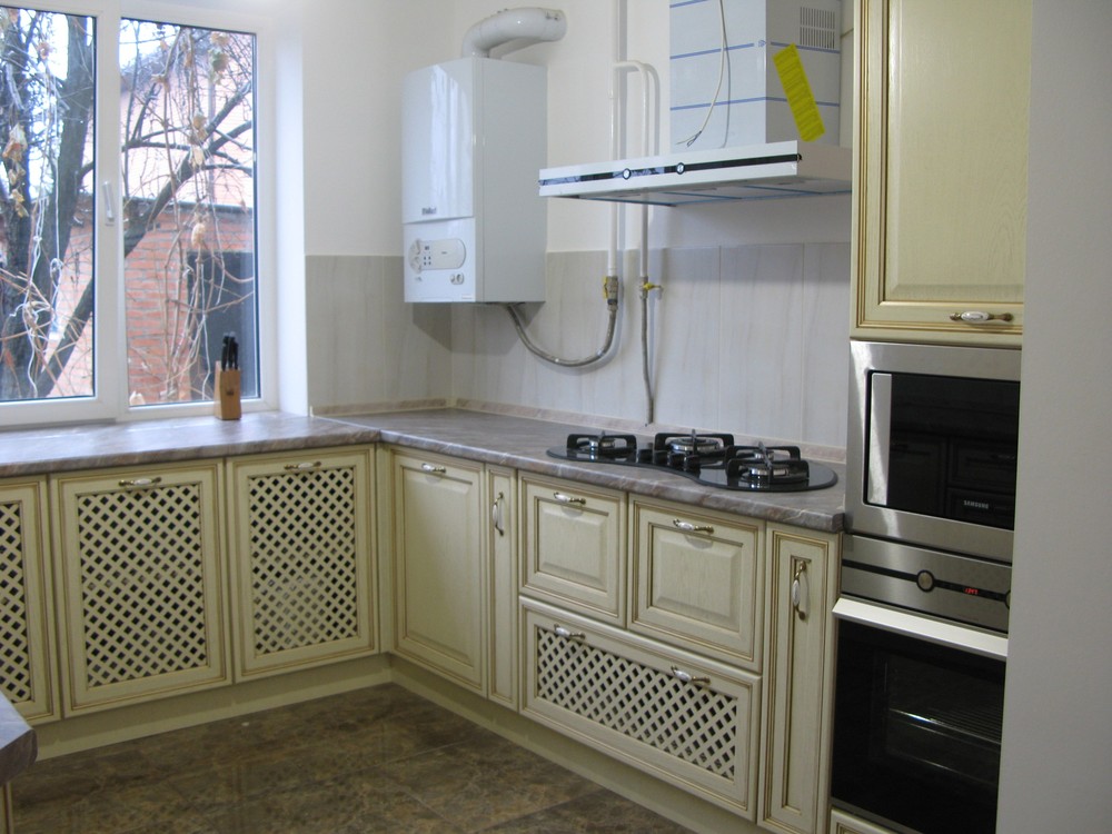 Белый кухонный гарнитур-Кухня МДФ в ПВХ «Модель 273»-фото3