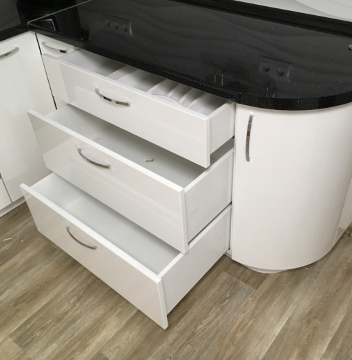 Белый кухонный гарнитур-Кухня МДФ в ПВХ «Модель 311»-фото11